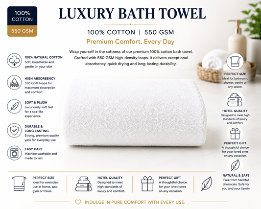 Bath Towel (550 GSM)